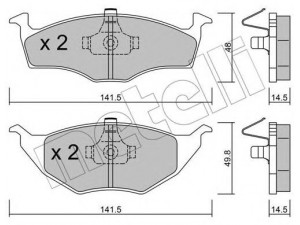 METELLI 22-0345-0 stabdžių trinkelių rinkinys, diskinis stabdys 
 Techninės priežiūros dalys -> Papildomas remontas
6E0 698 151