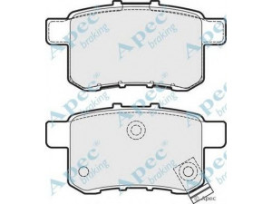 APEC braking PAD1637 stabdžių trinkelių rinkinys, diskinis stabdys 
 Techninės priežiūros dalys -> Papildomas remontas
43022TA0A000, 43022TL1G01