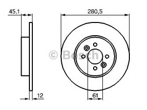 BOSCH 0 986 479 195 stabdžių diskas 
 Dviratė transporto priemonės -> Stabdžių sistema -> Stabdžių diskai / priedai
77 01 207 227