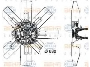 HELLA 8MV 376 727-341 ventiliatorius, radiatoriaus 
 Aušinimo sistema -> Oro aušinimas
002 205 15 06, A 002 205 15 06