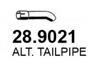 ASSO 28.9021 išleidimo kolektorius 
 Išmetimo sistema -> Išmetimo vamzdžiai
na