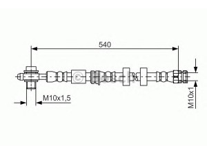 BOSCH 1 987 481 566 stabdžių žarnelė 
 Stabdžių sistema -> Stabdžių žarnelės
6R0 611 701 A, 6R0 611 701 B, 6R0 611 701 F