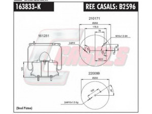 CASALS B2596 dėklas, pneumatinė pakaba
21513833