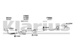 KLARIUS 330841U išmetimo sistema
