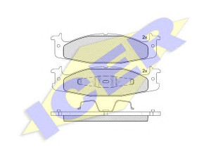 ICER 141403 stabdžių trinkelių rinkinys, diskinis stabdys 
 Techninės priežiūros dalys -> Papildomas remontas
F4TZ-2001-A