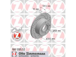 ZIMMERMANN 100.1205.52 stabdžių diskas 
 Dviratė transporto priemonės -> Stabdžių sistema -> Stabdžių diskai / priedai
443 615 601