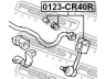 FEBEST 0123-CR40R šarnyro stabilizatorius 
 Ašies montavimas/vairavimo mechanizmas/ratai -> Stabilizatorius/fiksatoriai -> Savaime išsilyginanti atrama
48830-28010