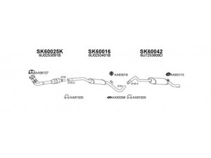 VENEPORTE 600022 išmetimo sistema 
 Išmetimo sistema -> Išmetimo sistema, visa