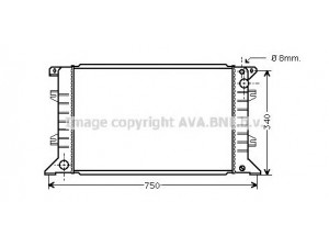 AVA QUALITY COOLING FD2209 radiatorius, variklio aušinimas
89VB8005AB