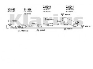 KLARIUS 940702E išmetimo sistema 
 Išmetimo sistema -> Išmetimo sistema, visa
