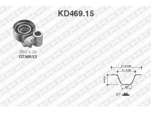 SNR KD469.15 paskirstymo diržo komplektas 
 Techninės priežiūros dalys -> Papildomas remontas
13505-0L010, 13505-67041