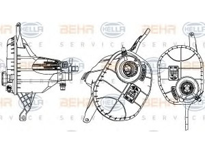 HELLA 8MA 376 704-001 išsiplėtimo bakelis, aušinimo skystis 
 Aušinimo sistema -> Radiatorius/alyvos aušintuvas -> Išsiplėtimo bakelis, variklio aušinimo skystis
17 13 7 578 439, 17 13 7 601 950