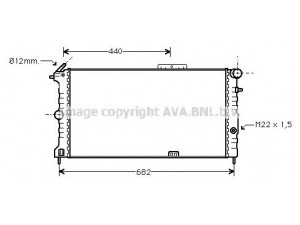 AVA QUALITY COOLING OL2190 radiatorius, variklio aušinimas 
 Aušinimo sistema -> Radiatorius/alyvos aušintuvas -> Radiatorius/dalys
03096385, 1300092, 03096385, 1300092