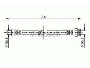 BOSCH 1 987 481 017 stabdžių žarnelė 
 Stabdžių sistema -> Stabdžių žarnelės
4806 72, 7662724, 13251588, 13267284