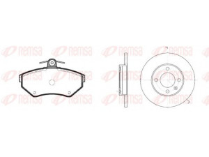 REMSA 8631.03 stabdžių rinkinys, diskiniai stabdžiai 
 Stabdžių sistema -> Diskinis stabdys -> Stabdžių remonto rinkinys
321615301, 1HM698151, 321615301