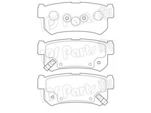 IPS Parts IBR-1S00 stabdžių trinkelių rinkinys, diskinis stabdys 
 Techninės priežiūros dalys -> Papildomas remontas
48413-08051