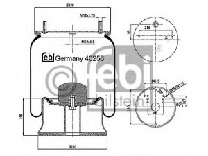 FEBI BILSTEIN 40256 dėklas, pneumatinė pakaba 
 Pakaba -> Pneumatinė pakaba
946 328 19 01