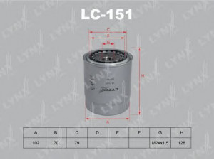 LYNXauto LC-151 alyvos filtras 
 Techninės priežiūros dalys -> Techninės priežiūros intervalai
1213438, 3598332, 4089653, 9613330