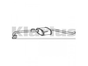 KLARIUS GM170C vidurinis duslintuvas 
 Išmetimo sistema -> Duslintuvas
5852835, 90467206, 90528006, 5852835