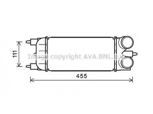 AVA QUALITY COOLING PE4365 tarpinis suslėgto oro aušintuvas, kompresorius 
 Variklis -> Oro tiekimas -> Įkrovos agregatas (turbo/superįkrova) -> Tarpinis suslėgto oro aušintuvas
0384P5