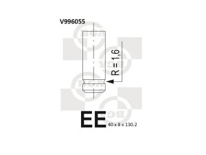 BGA V996055 įleidimo vožtuvas 
 Variklis -> Variklio uždegimo laiko reguliavimo kontrolė -> Vožtuvų eilė -> Vožtuvai/dalys
MD198404, 22211-42520