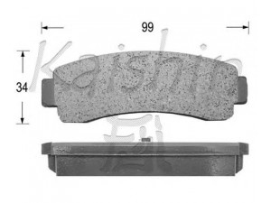 KAISHIN D1192 stabdžių trinkelių rinkinys, diskinis stabdys 
 Techninės priežiūros dalys -> Papildomas remontas
4406015A86, 4406015A87, 4406015A88