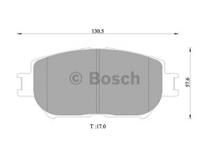 BOSCH 0 986 505 402 stabdžių trinkelių rinkinys, diskinis stabdys 
 Techninės priežiūros dalys -> Papildomas remontas
04465 30340, 04465 33240, 04465 33260