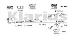 KLARIUS 720206E išmetimo sistema 
 Išmetimo sistema -> Išmetimo sistema, visa