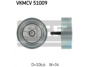 SKF VKMCV 51009 kreipiantysis skriemulys, V formos rumbuotas diržas
906 200 04 70, 906 200 11 70
