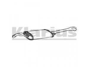 KLARIUS 270462 galinis duslintuvas 
 Išmetimo sistema -> Duslintuvas
1L0253609R, 1L0253609R, 1L0253609R