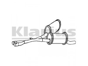KLARIUS 250676 vidurinis duslintuvas 
 Išmetimo sistema -> Duslintuvas
18101427230, 18101436532
