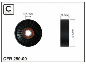 CAFFARO 250-00 kreipiantysis skriemulys, V formos rumbuotas diržas 
 Diržinė pavara -> V formos rumbuotas diržas/komplektas -> Laisvasis/kreipiamasis skriemulys
16603-27010, 16603-27011