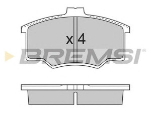 BREMSI BP2719 stabdžių trinkelių rinkinys, diskinis stabdys
7074010