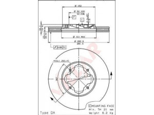 VILLAR 628.1442 stabdžių diskas 
 Stabdžių sistema -> Diskinis stabdys -> Stabdžių diskas
45251SM4G00, 45251SM4G01, 45251SM4G02