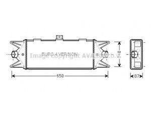 AVA QUALITY COOLING IV4045 tarpinis suslėgto oro aušintuvas, kompresorius 
 Variklis -> Oro tiekimas -> Įkrovos agregatas (turbo/superįkrova) -> Tarpinis suslėgto oro aušintuvas
504084140, 99487925