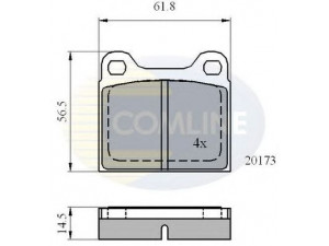 COMLINE CBP0731 stabdžių trinkelių rinkinys, diskinis stabdys 
 Techninės priežiūros dalys -> Papildomas remontas
0060727286, 0060778263, 105142000000