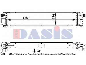 AKS DASIS 120015N radiatorius, variklio aušinimas 
 Aušinimo sistema -> Radiatorius/alyvos aušintuvas -> Radiatorius/dalys
2035000100, A2035000100