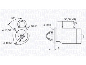 MAGNETI MARELLI 063522310050 starteris
01180999, 1180999, 2041237, 702 60 25 A