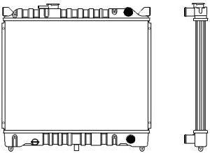 SAKURA  Automotive 1431-0213 radiatorius, variklio aušinimas