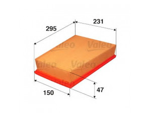 VALEO 585281 oro filtras 
 Filtrai -> Oro filtras
13 71 7 521 033, 13 71 7 521 038