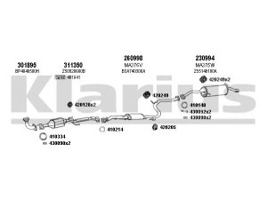 KLARIUS 570268E išmetimo sistema 
 Išmetimo sistema -> Išmetimo sistema, visa