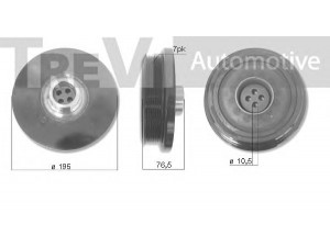 TREVI AUTOMOTIVE PC1197 skriemulys, alkūninis velenas 
 Diržinė pavara -> Dirželio skriemulys
11234724814, 11237803851, 11237810458