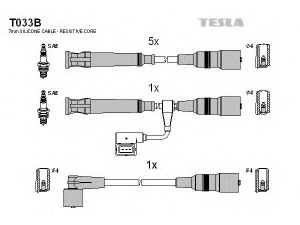 TESLA T033B uždegimo laido komplektas 
 Kibirkšties / kaitinamasis uždegimas -> Uždegimo laidai/jungtys
12121735216