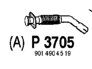 FENNO P3705 išleidimo kolektorius 
 Išmetimo sistema -> Išmetimo vamzdžiai
9014904519