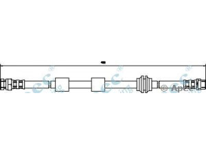 APEC braking HOS3010 stabdžių žarnelė 
 Stabdžių sistema -> Stabdžių žarnelės
1121359, 1304007, YM212078AB, YM212078AC