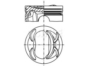 MAHLE ORIGINAL 028 PI 00117 000 stūmoklis 
 Variklis -> Cilindrai/stūmokliai
03C 107 065 A Q, 03C 107 065 A S