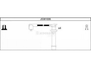 NIPPARTS J5381006 uždegimo laido komplektas 
 Kibirkšties / kaitinamasis uždegimas -> Uždegimo laidai/jungtys
22440-2F200, 22440-2J210