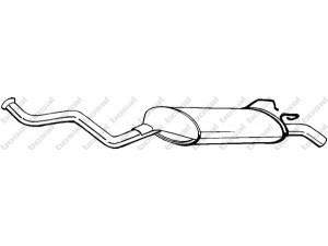 BOSAL 280-539 galinis duslintuvas 
 Išmetimo sistema -> Duslintuvas
77.00.811.240, 77.00.819.879, 77.00.824.403