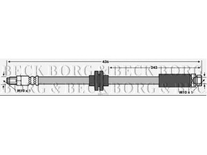 BORG & BECK BBH7772 stabdžių žarnelė 
 Stabdžių sistema -> Stabdžių žarnelės
1349853, 1349854, 1424802, 1609128