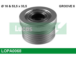 LUCAS ENGINE DRIVE LOPA0068 laisvos eigos sankaba, kint. sr. generatorius 
 Diržinė pavara -> Laisvos eigos sankaba, kint. sr. generatorius
12317516103, 12317552353, 12317560483